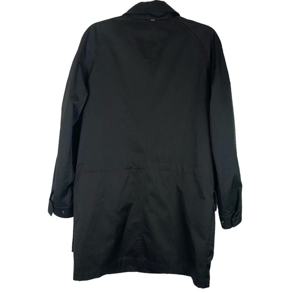 Strellson Men's Jacket Wooster Size‎ 50 Black Hidden Buttons Pockets Rain - Picture 2 of 16